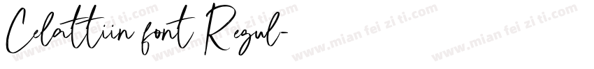 Celattiin font Regul字体转换